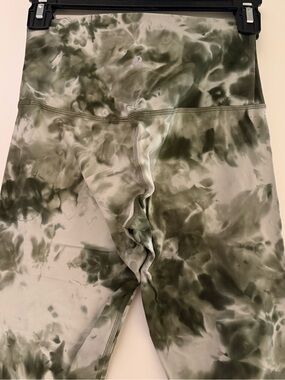 lululemon align Olive Green Tie-Dye Leggings
